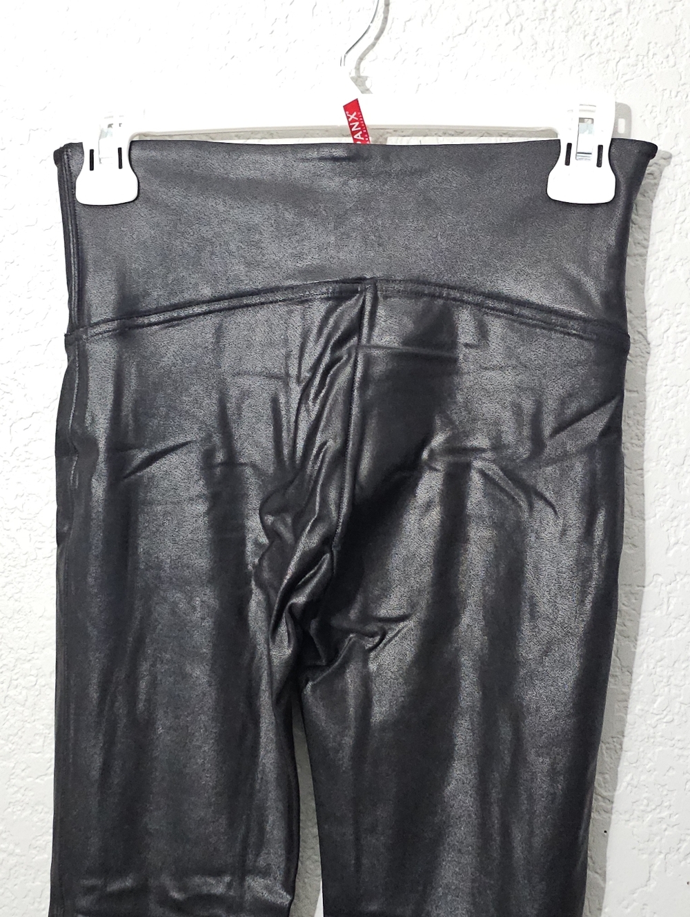 SPANX Faux Leather Leggings Black, Womens Medium Stretch - Picture 12 of 13